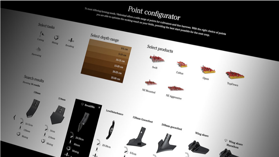 Introducing the Vaderstad Interactive Point Configurator