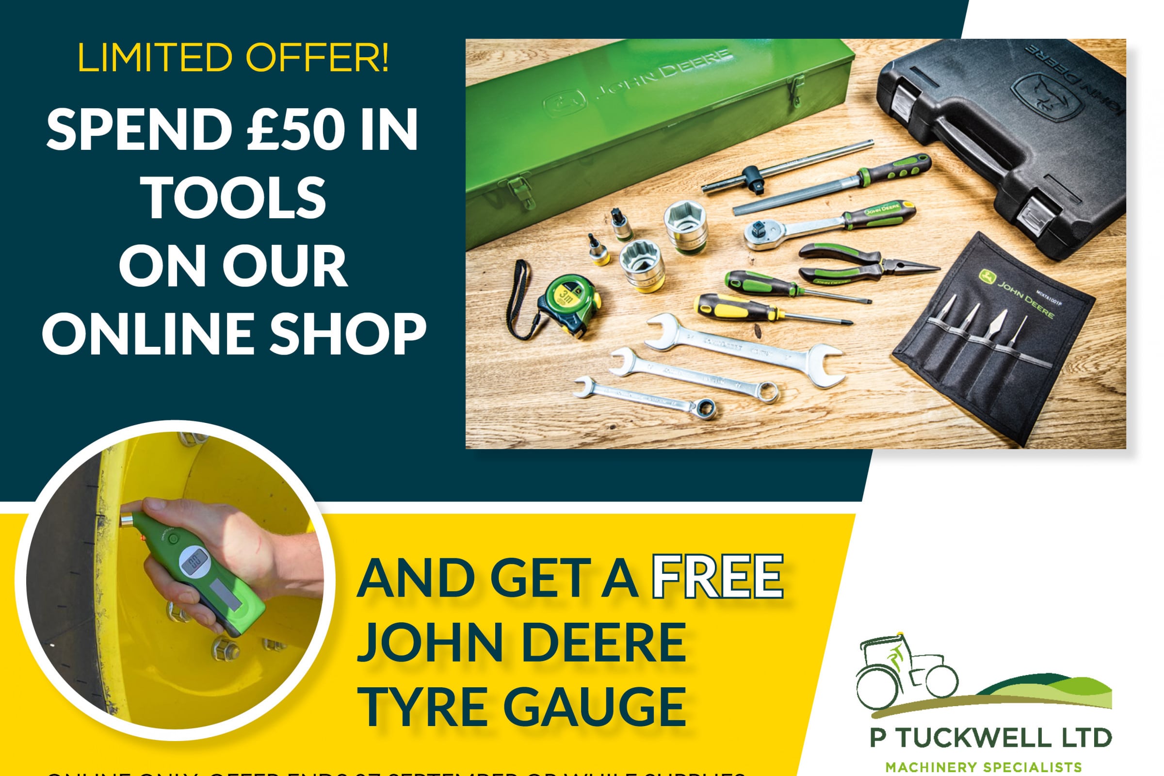 Spend £50 in tools on our online shop and get a free gift!