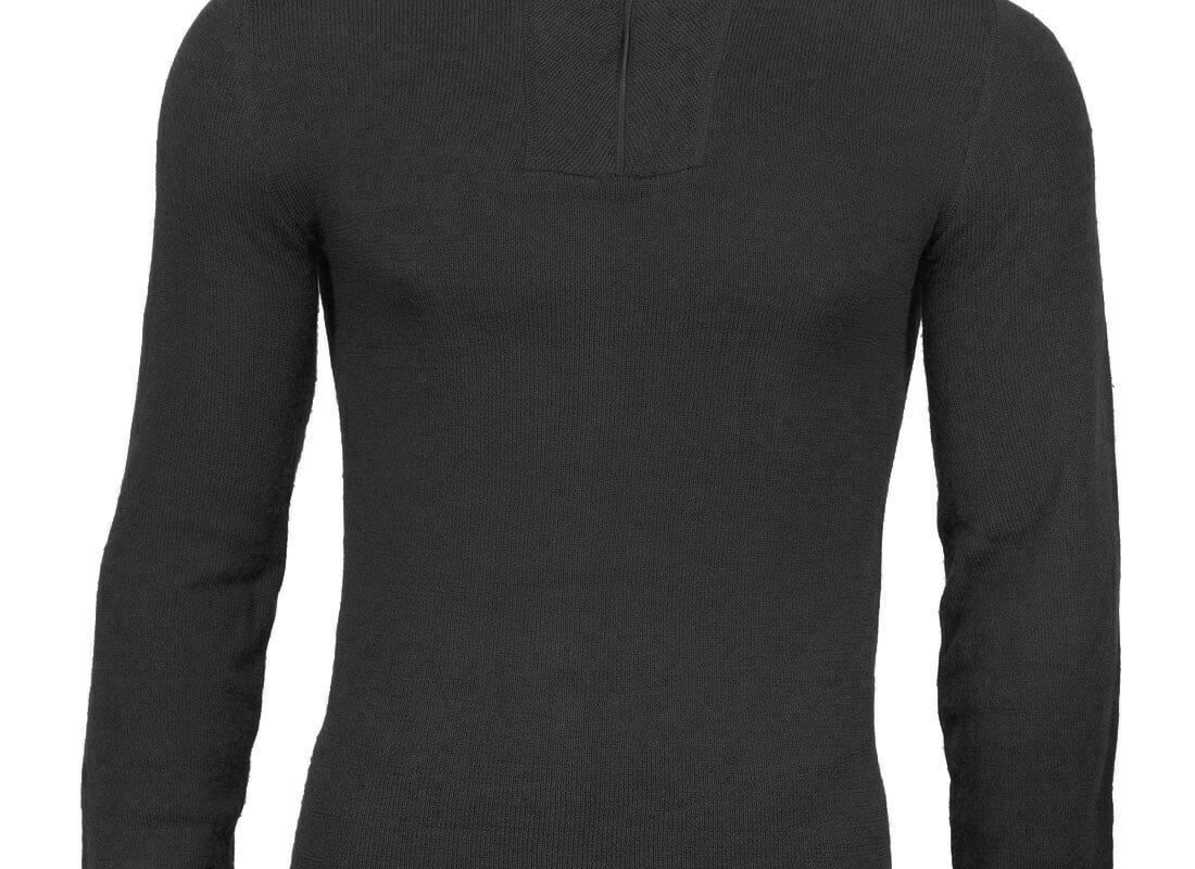 WOOLPOWER TURTLENECK 200 BLACK